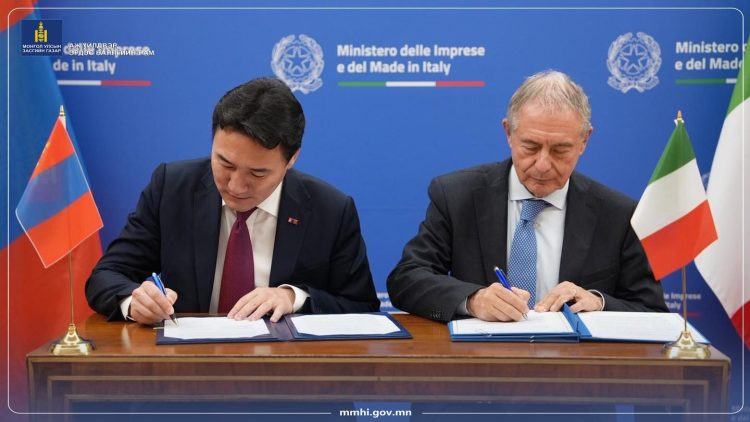 МОНГОЛ, ИТАЛИ ХОЁР УЛС ЭРДЭС БАЯЛГИЙН ЧИГЛЭЛЭЭР ХАМТРАН АЖИЛЛАХ ТУХАЙ ХАМТАРСАН МЭДЭГДЭЛ ГАРГАЛАА